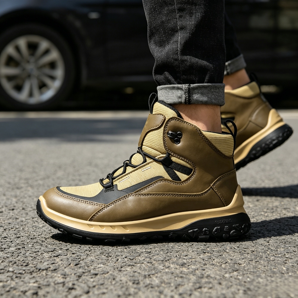 High Top Leather Shoes Men Lux - Streetwear Brand Designer 评论和价格