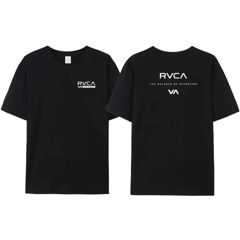RVCA T Shirt Men Women Black T - Streetwear Brand Designer 评论和价格