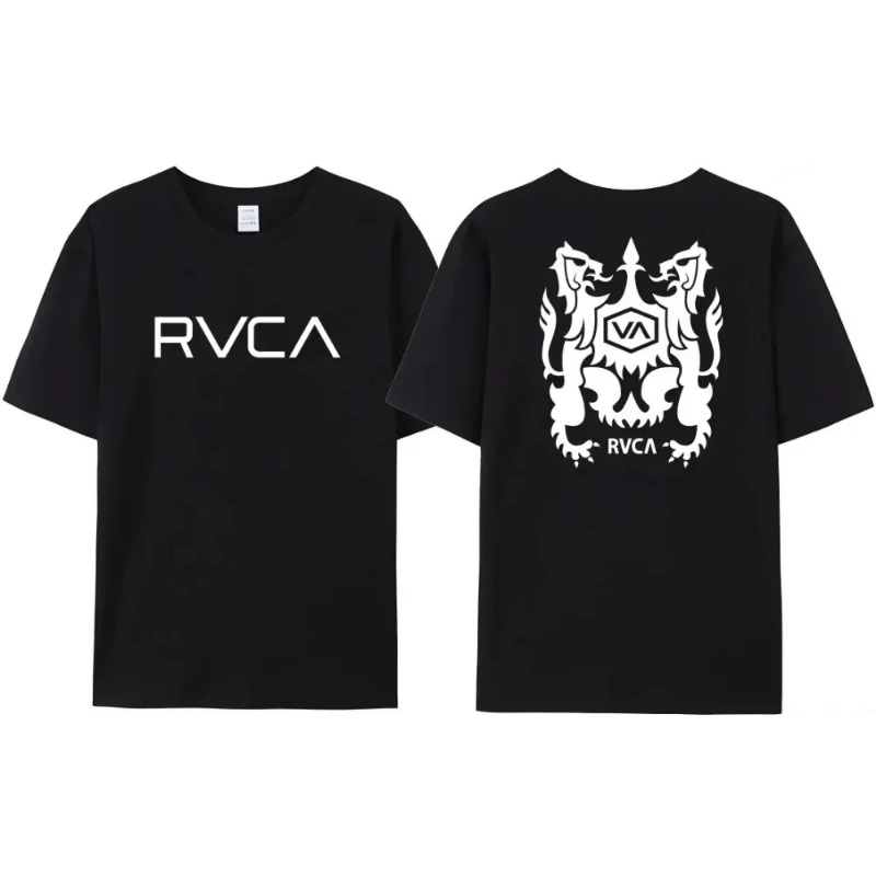 RVCA T Shirt Men Women Black T - Streetwear Brand Designer 评论和价格