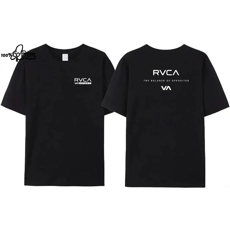 RVCA T Shirt Men Women Black T - Streetwear Brand Designer 评论和价格